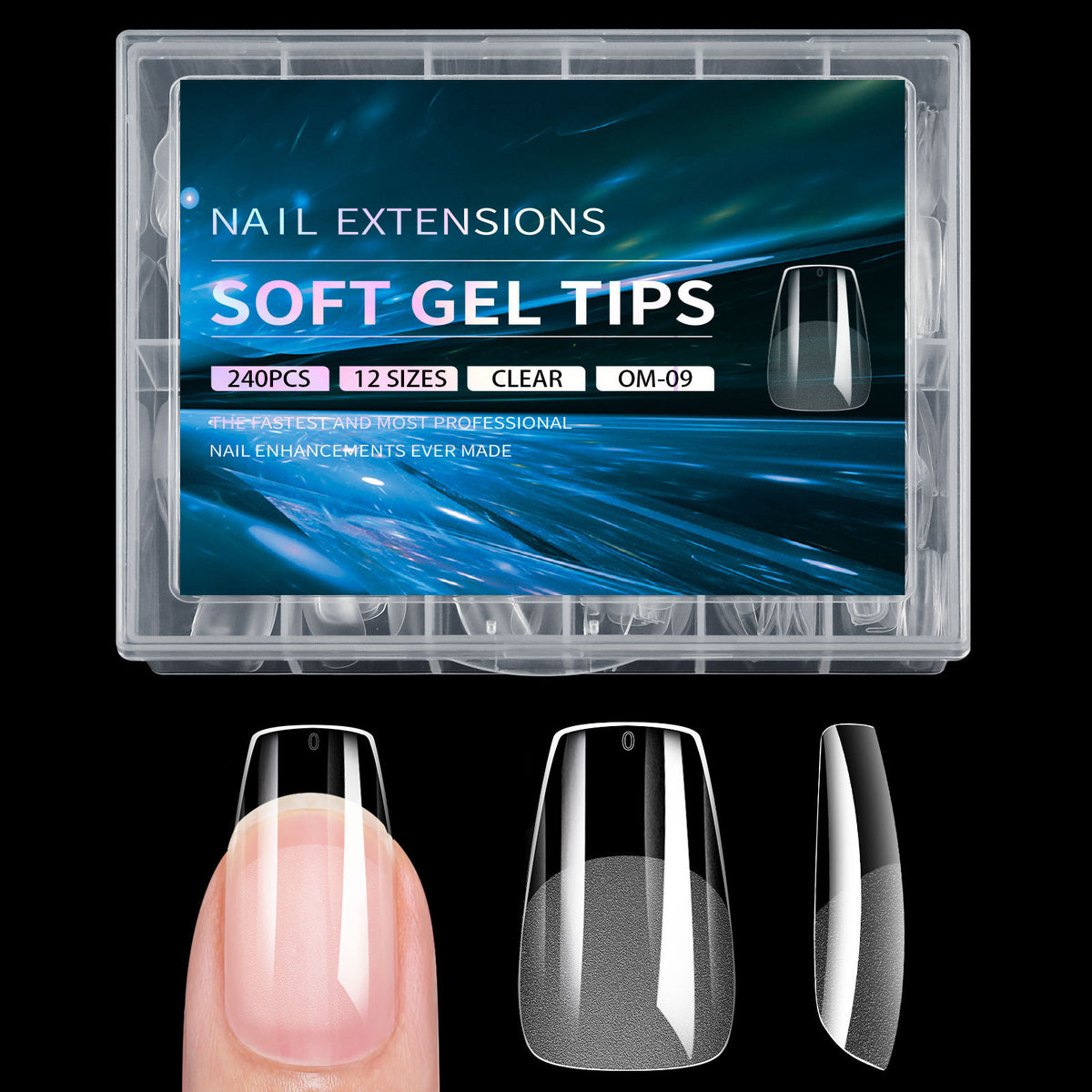 Semi-Frosted Artificial Nail Tips