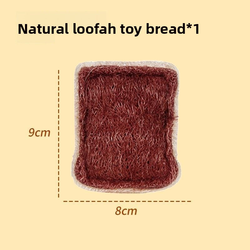 Loofah Cat Toy Great for Teeth Cleaning and Relieving Boredom