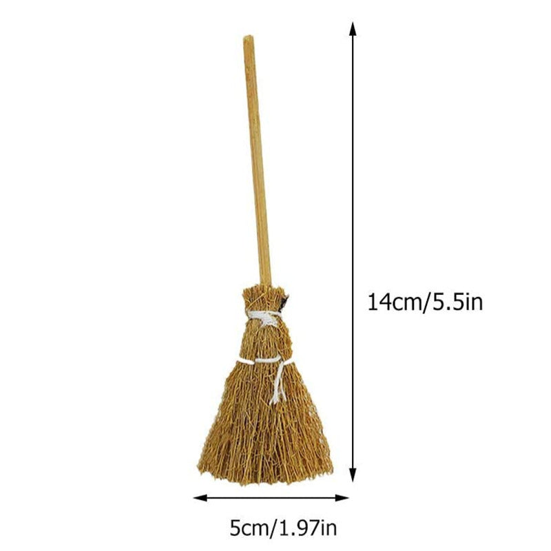 Mini red rope broom pendant