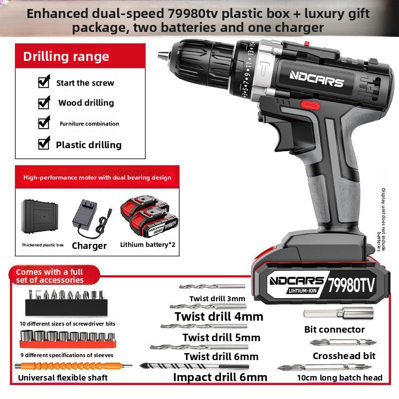 Lithium Cordless Drill Driver with Impact Function