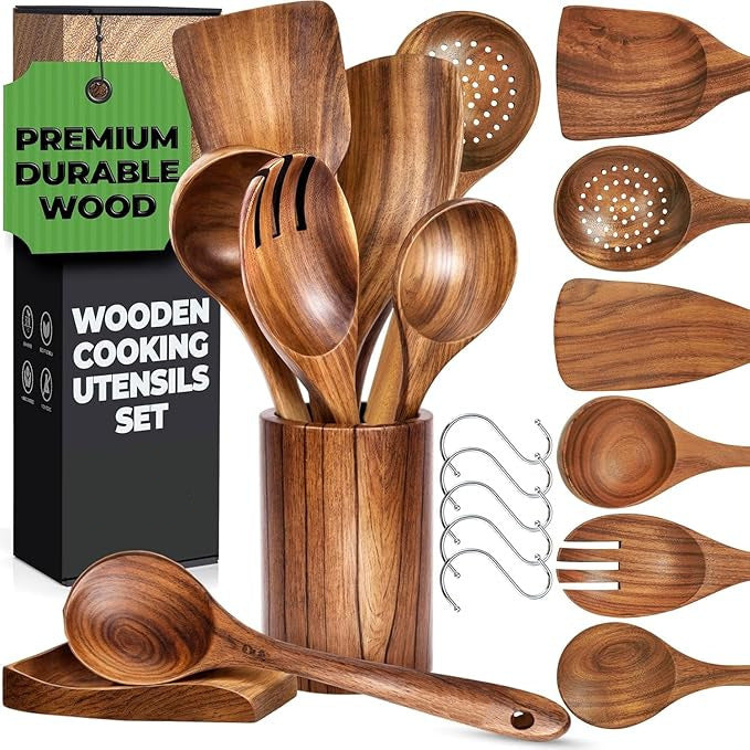 Wooden Rice Ladle Spoon