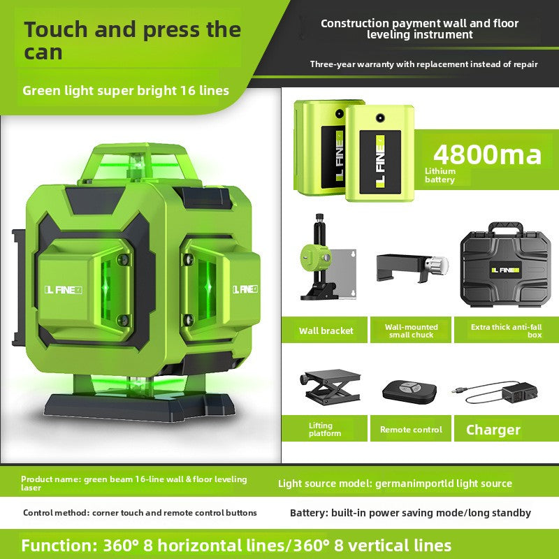 Green Laser Level 12/16 Line