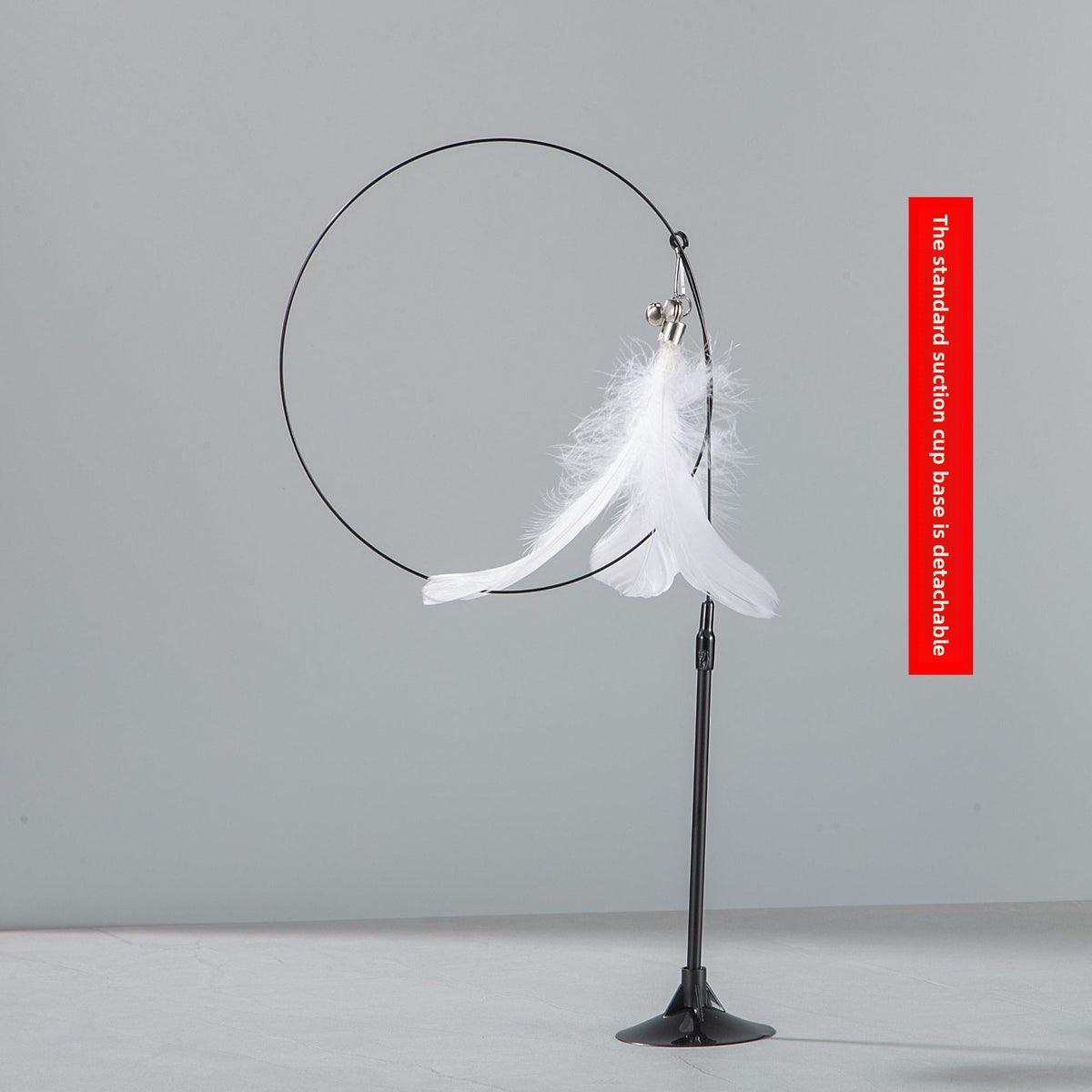 Interactive Cat Teaser Stick with Feather Head