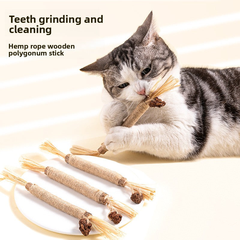 Cat Toy Bell Molar Chewing Stick