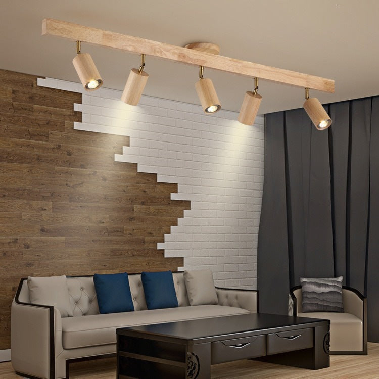 Wood Surface Mounted Track Lighting