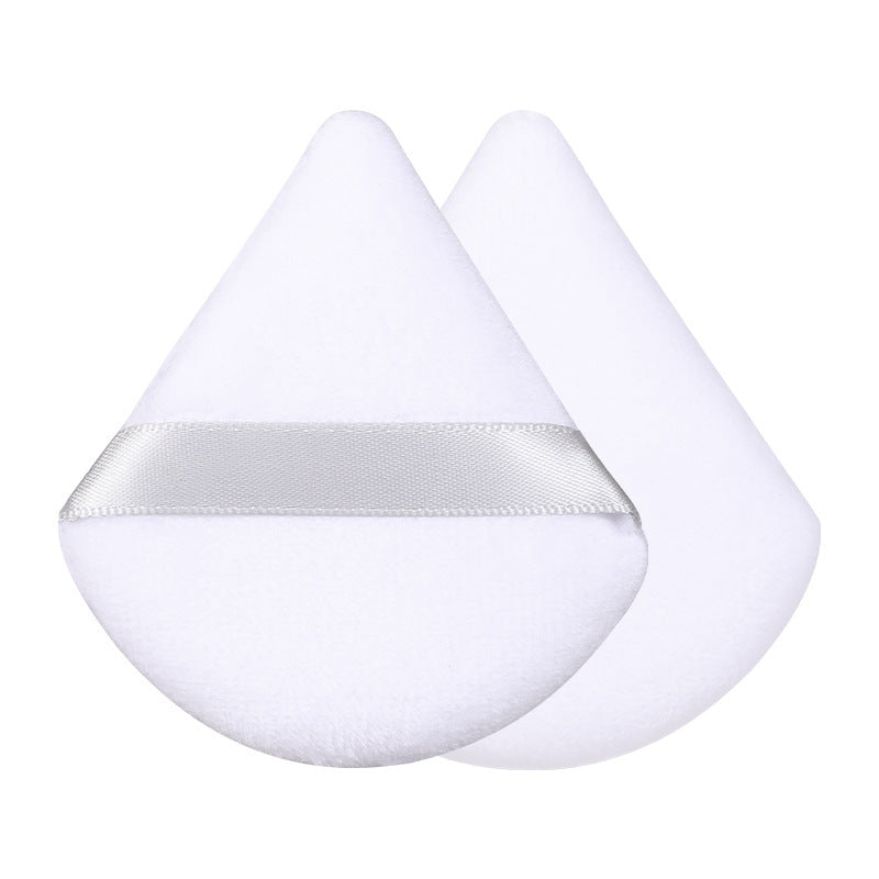 Triangular and Round Velvet Powder Puff