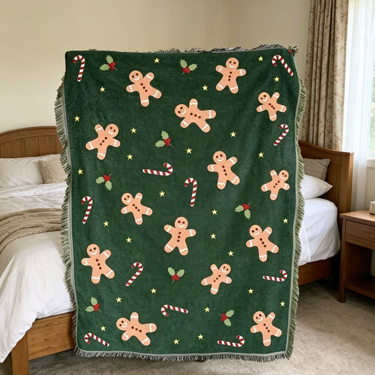 Christmas Themed Decorative Tapestry Blanket