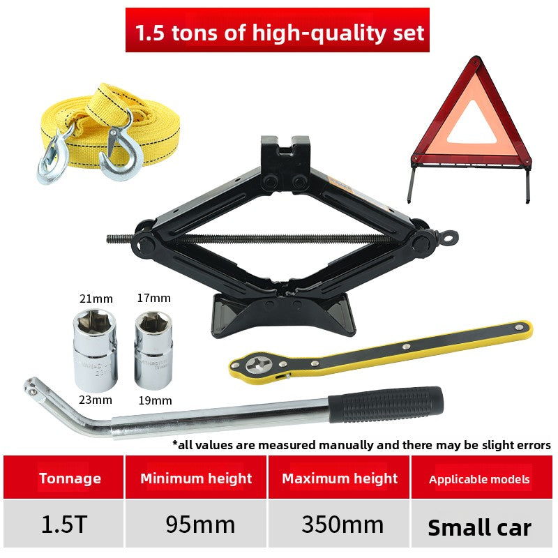 Car Jack and Tire Wrench Set