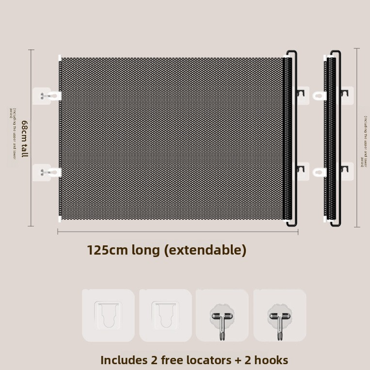 Retractable Pet Barrier Gate