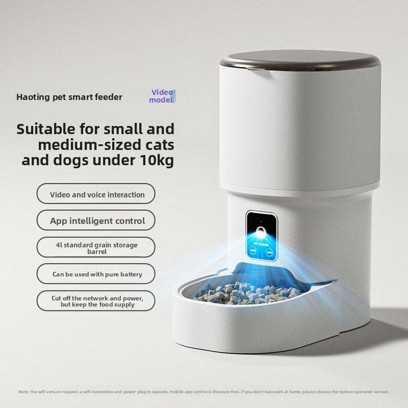 Automatic Smart Pet Feeder with WiFi Camera