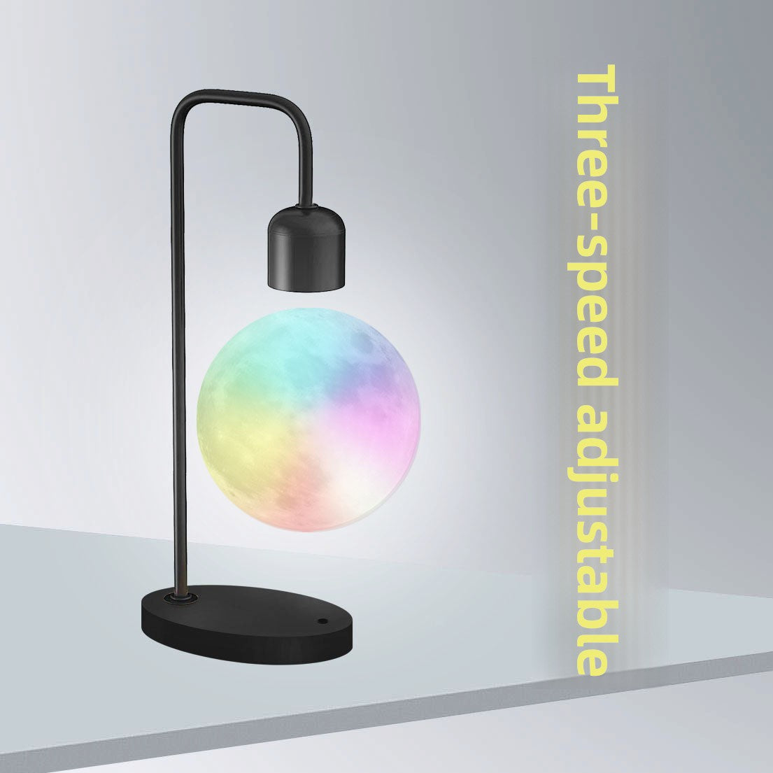 Magnetic Levitation Moon Lamp with Wireless Charging