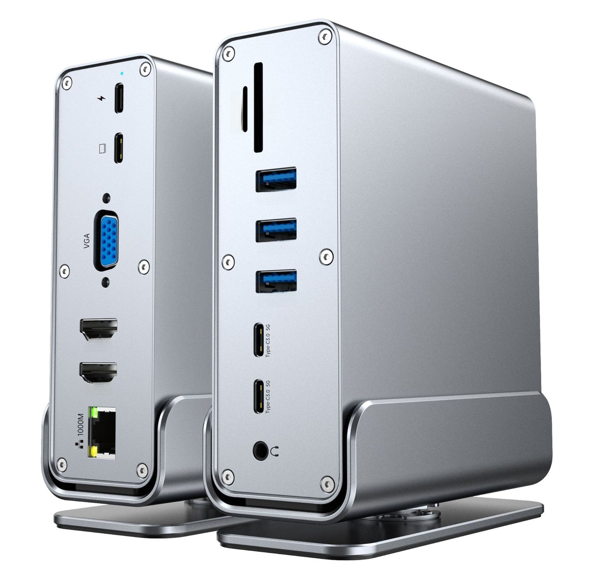 Type-C Docking Station with 4K60Hz Triple Display Support