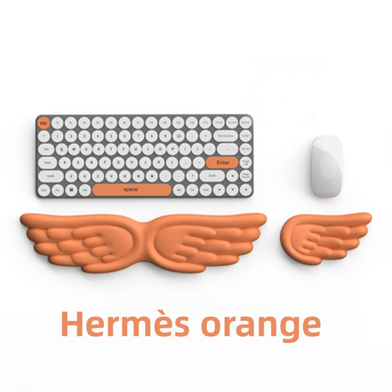 Creative Angel Wings Silicone Keyboard Wrist Rest Ergonomic Office Non-Slip Wrist Support