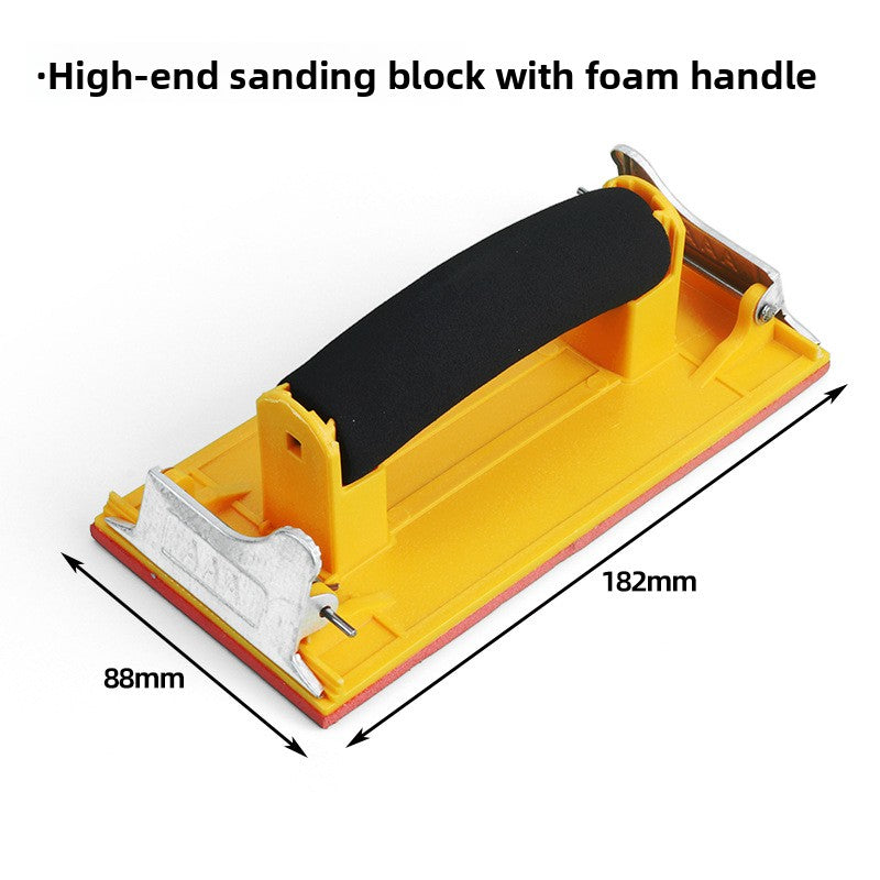 Semi-Circular Corner Sandpaper Holder with Self-Adhesive Base