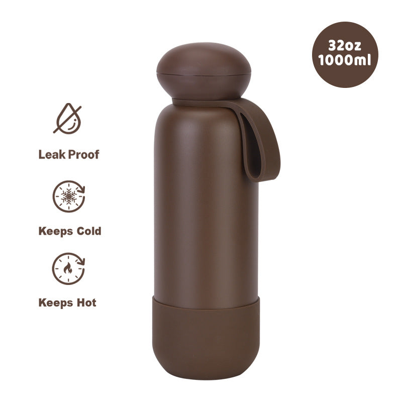 Large-capacity sports water bottle