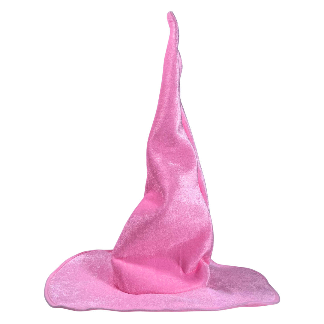Velvet Witch Hat with Decorations for Halloween Party Costume Accessory