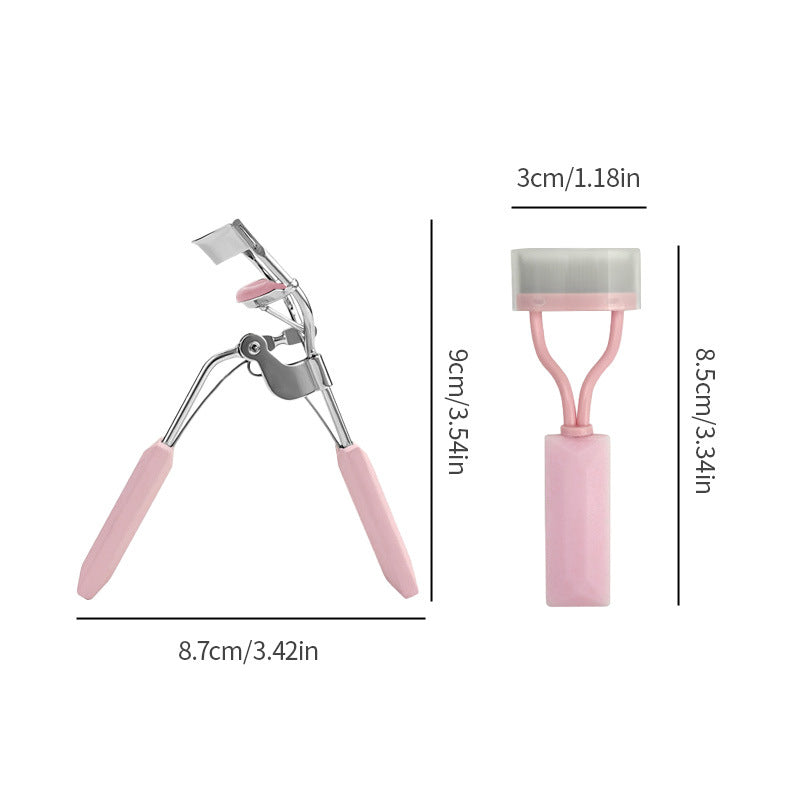 Wavy lashes curling tool for makeup application