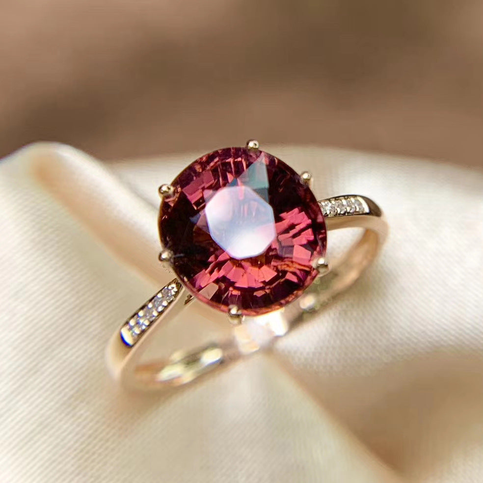 Six-Claw Simulated Diamond Ring