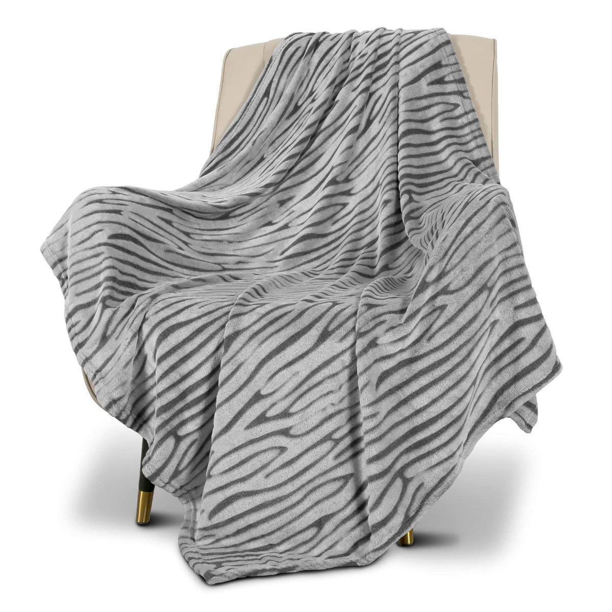 Custom Digital Print Classic Leopard Pattern Flannel Blanket