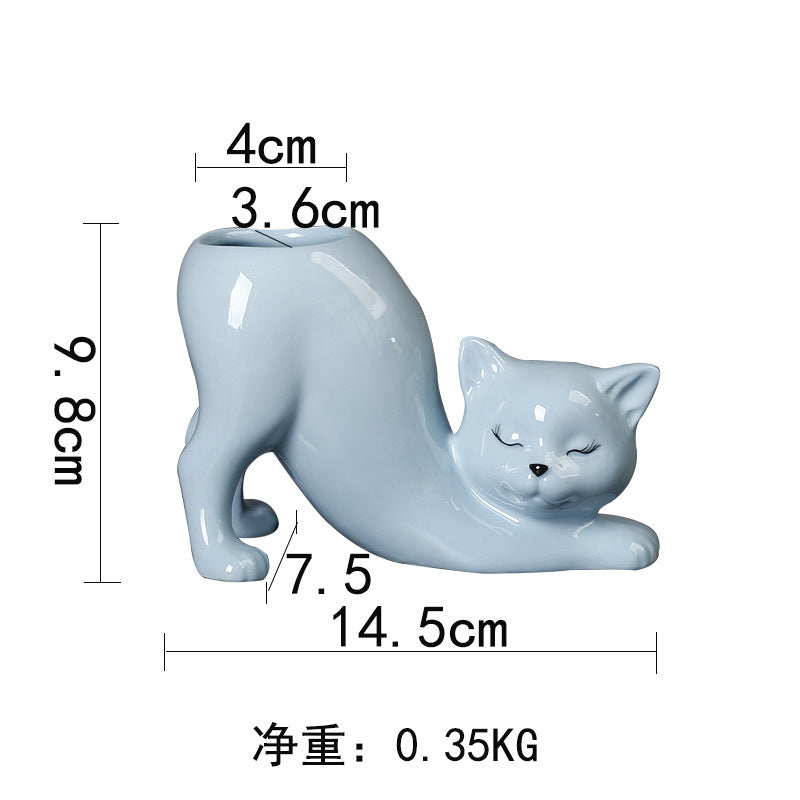 Cute Animal Tail Ceramic Succulent Pot