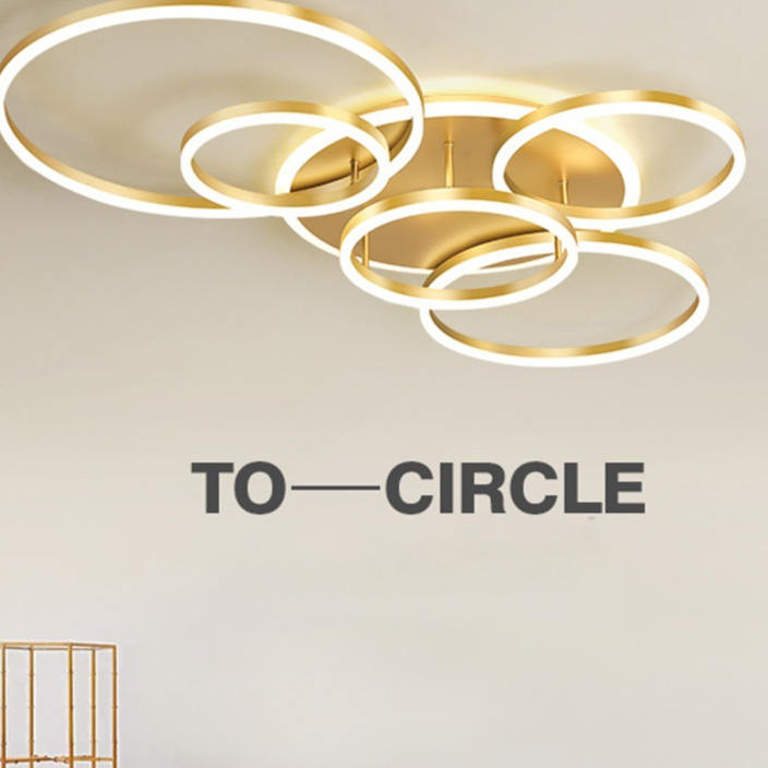 Round Creative Living Room Ceiling Light