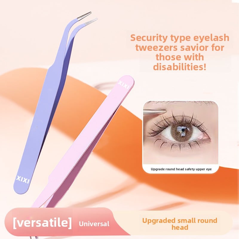 Pliers-type precision false eyelash accessory tool