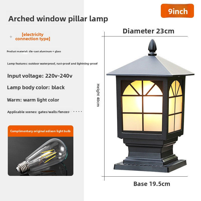 Decorative Outdoor Column Lamp