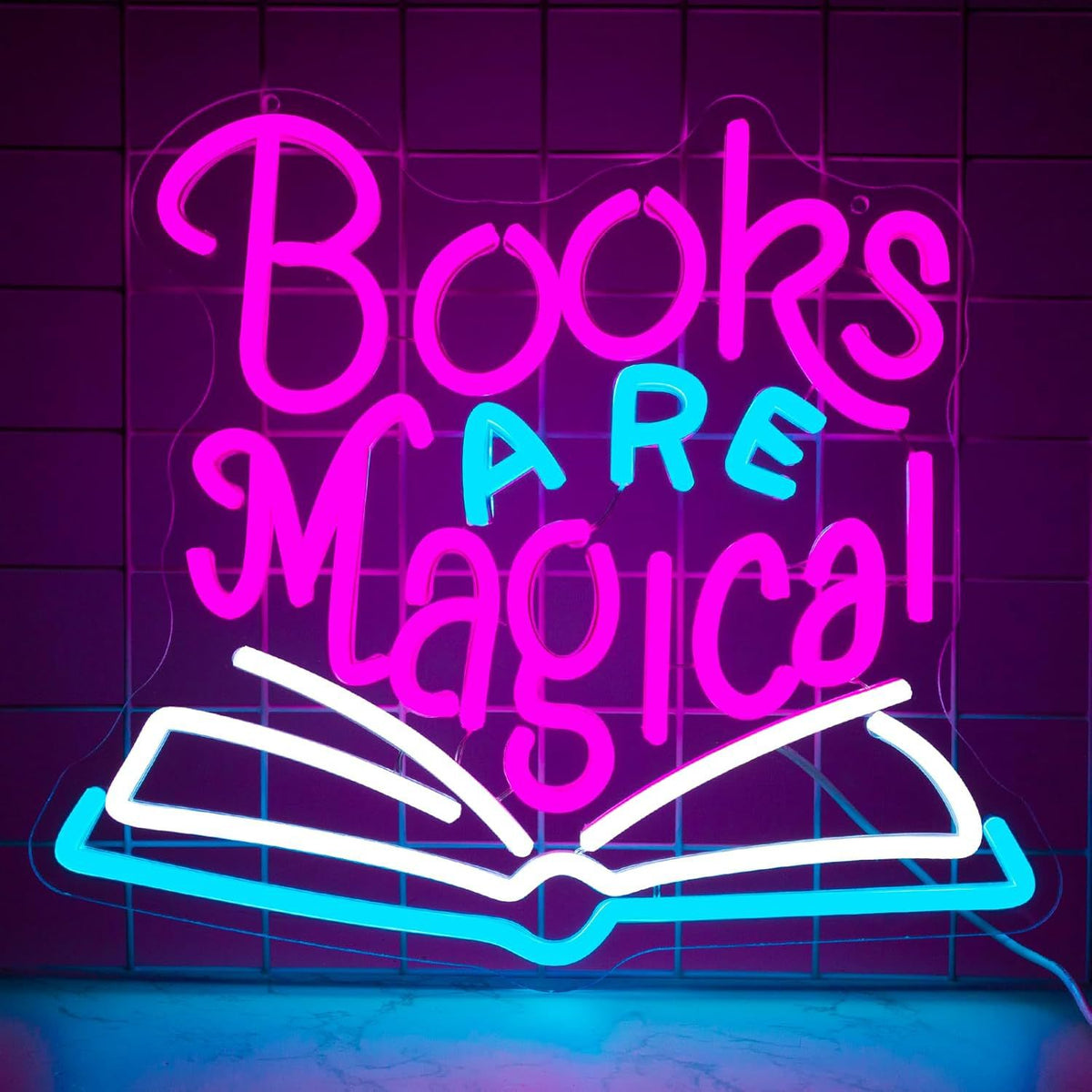 Dimmable LED Reading Neon Sign Wall Decor Light