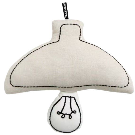 Creative Cute Bulb-Shaped Fabric Wall Light Touch Switch LED Night Light