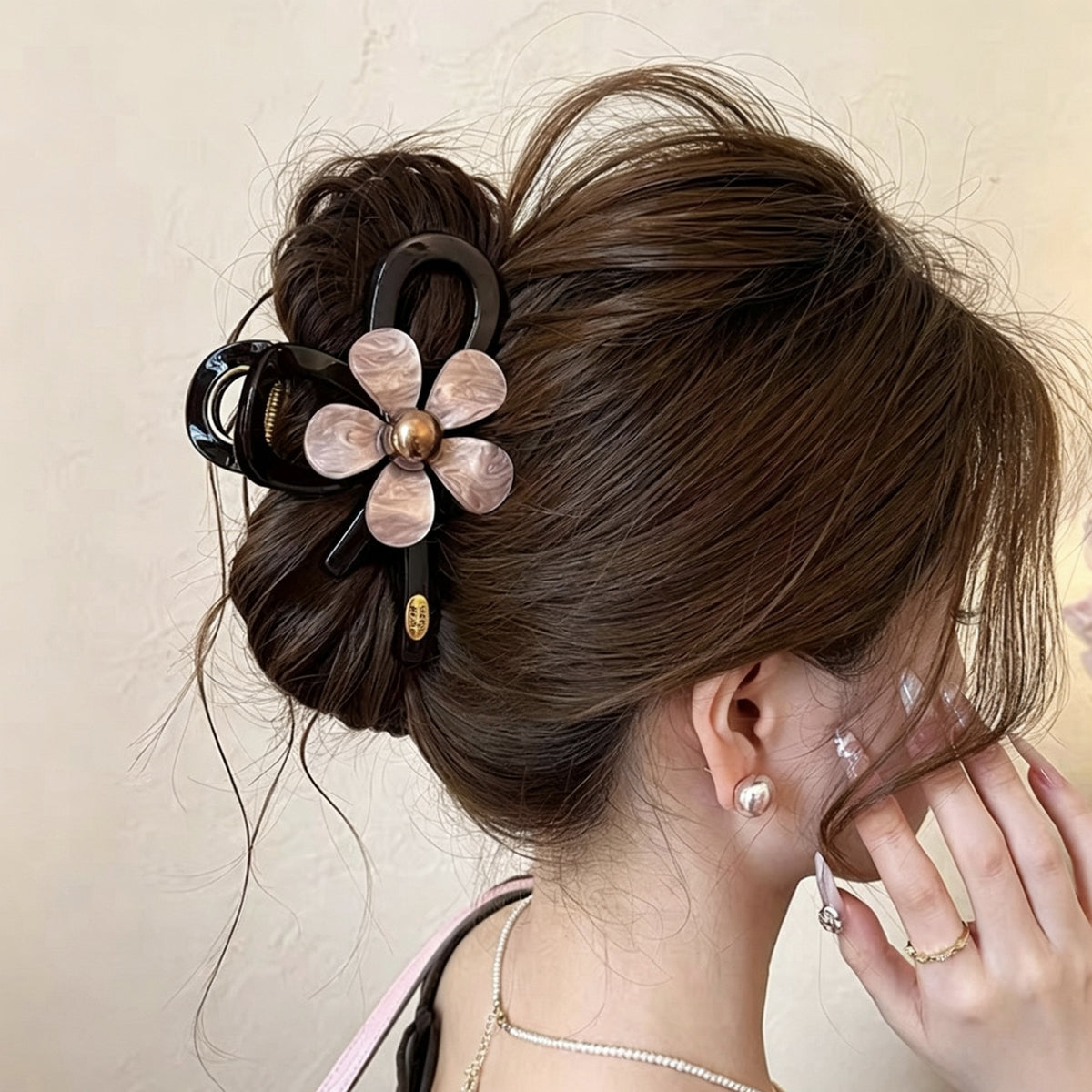 Floral Hair Claw Clip