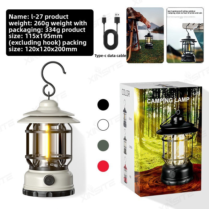 Portable LED camp light and tent light
