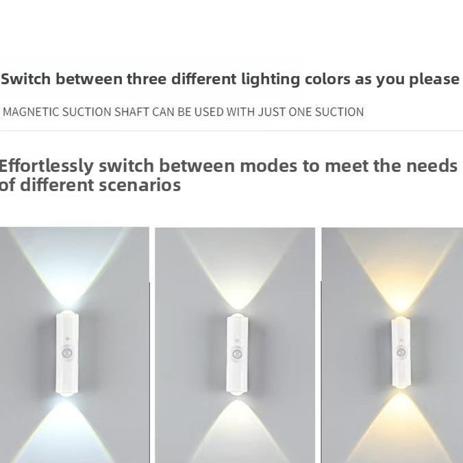 Sensor Night Light Magnetic Wall Lamp