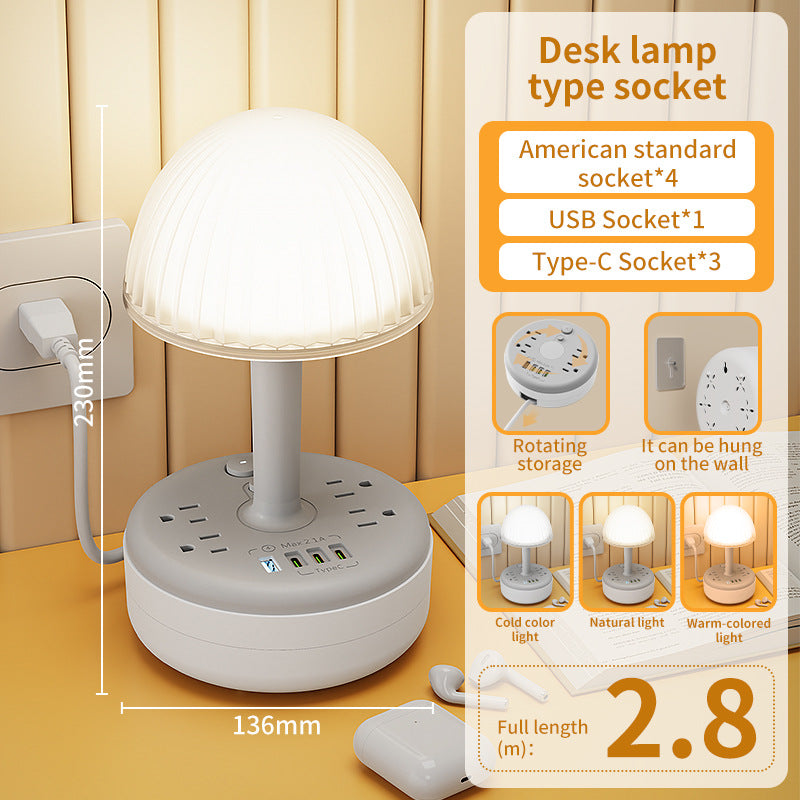 Smart multi-functional power strip night light