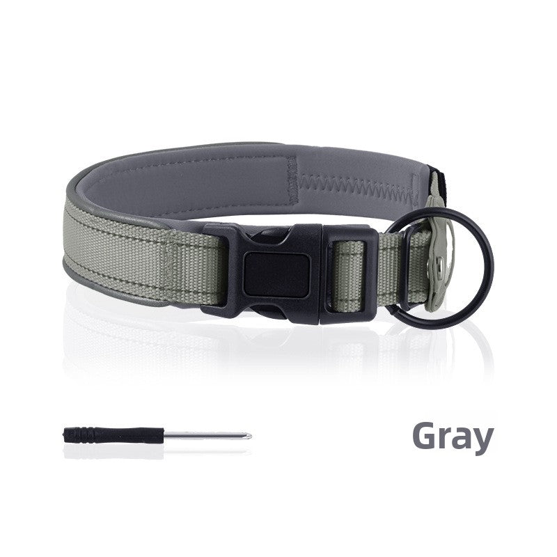 Nylon Pet Collar with Tracker Holder