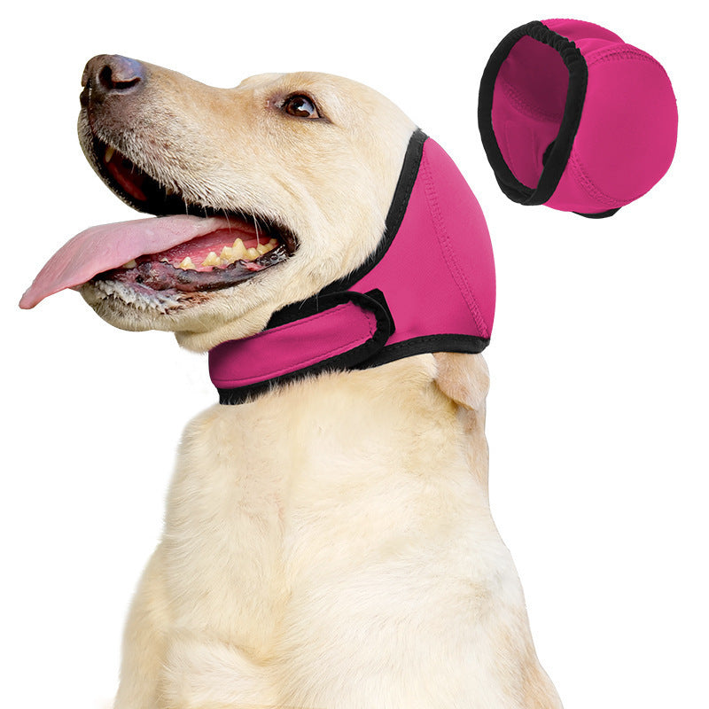 Pet Dog Warm Waterproof Noise Reduction Soothing Earmuff Headgear