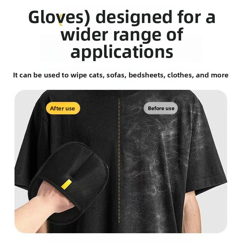 Pet Hair Removal Glove Two-Way Brush