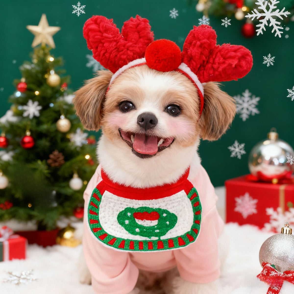 Adjustable Pet Hat and Bib Set