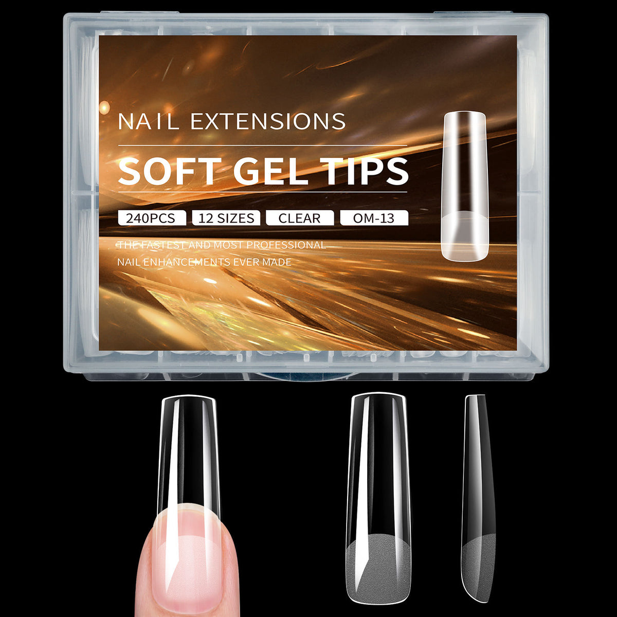 Semi-Frosted Artificial Nail Tips
