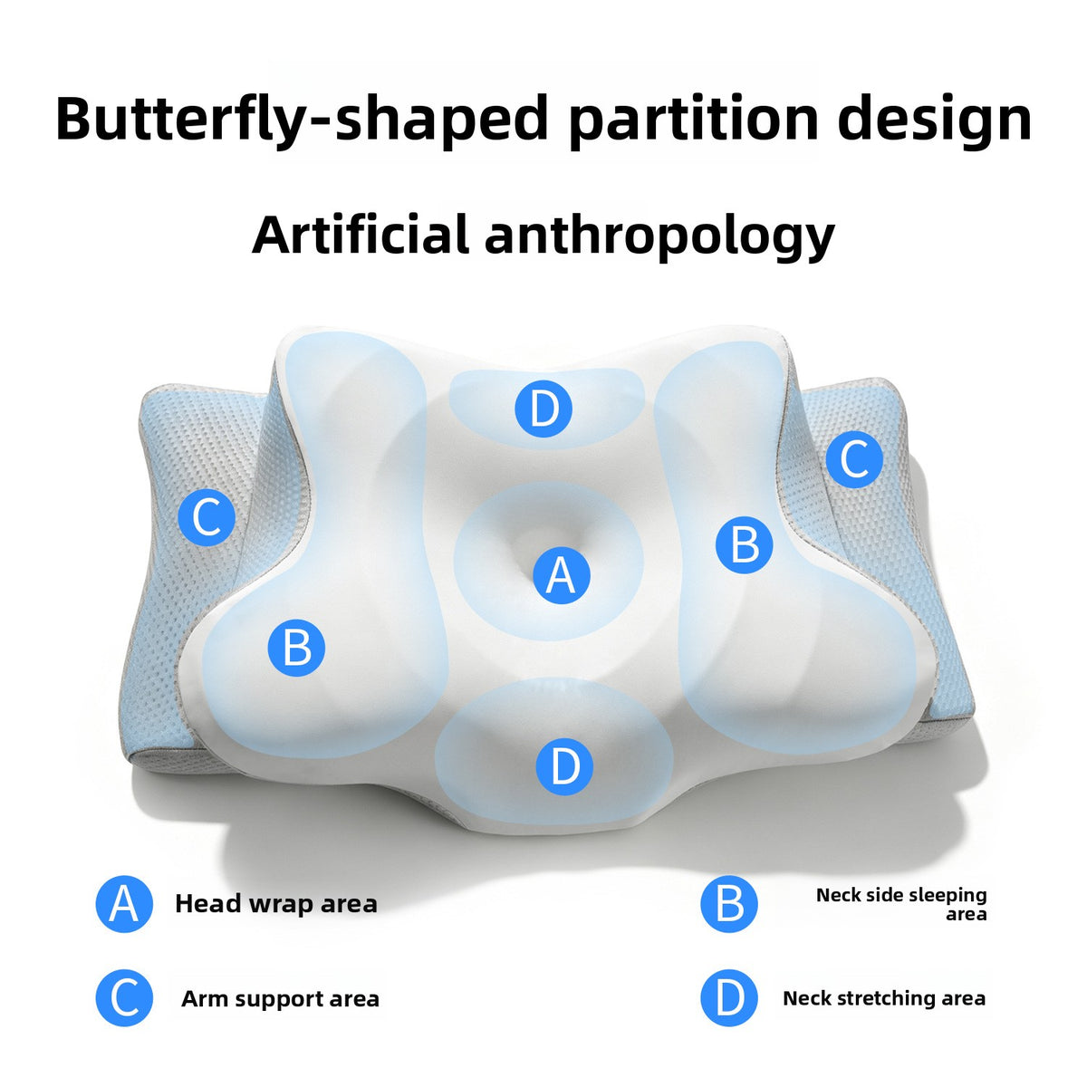 Butterfly shaped pillow memory cotton pillow cervical pillow