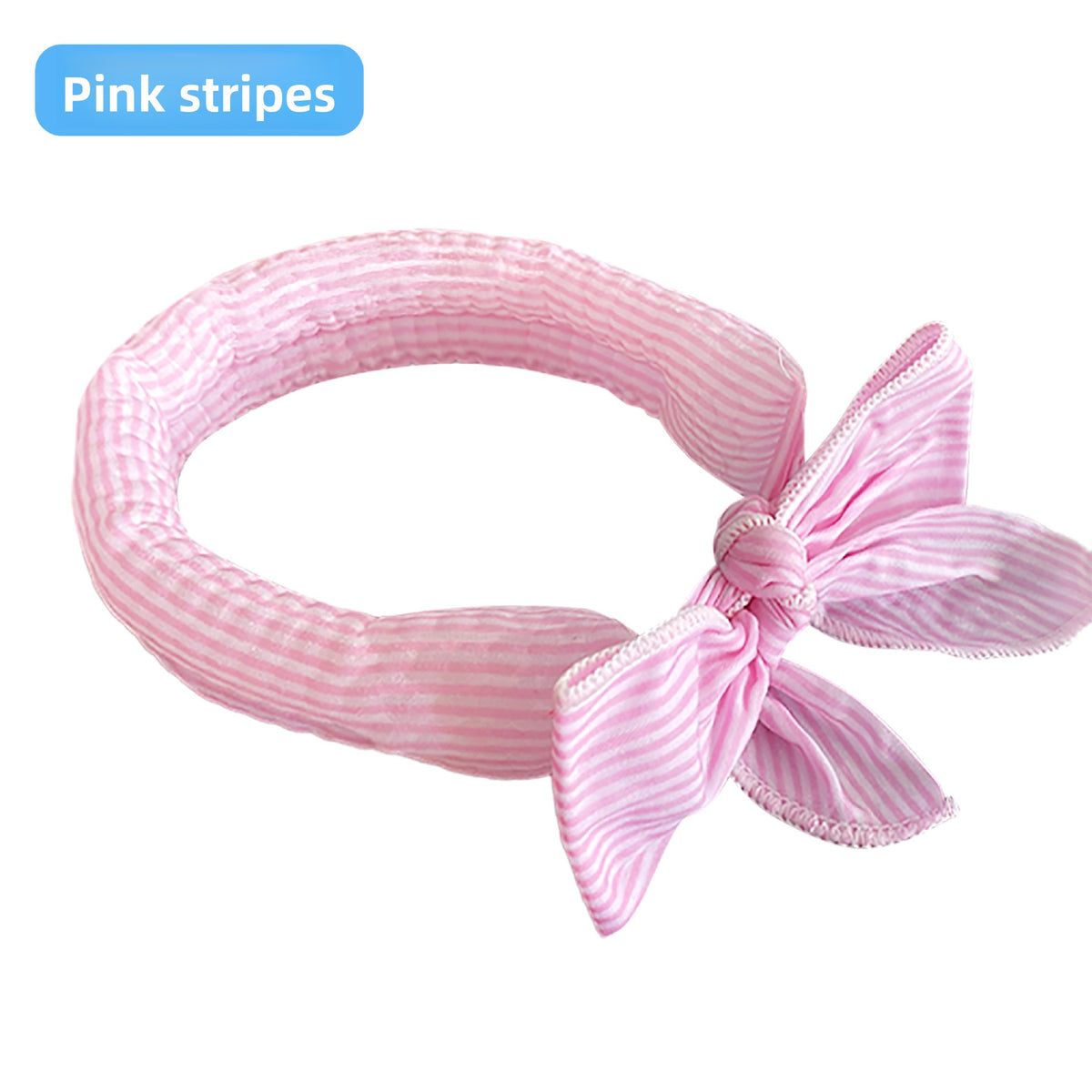 Soft Cotton Pet Cooling Scarf Bowknot Tie Neck Wrap for Cats Dogs Summer