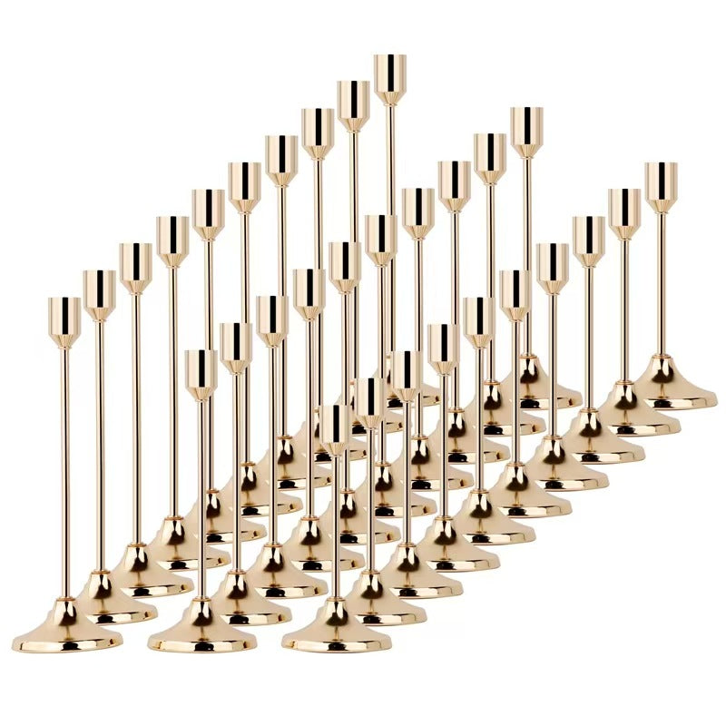 European-style metal candle holder