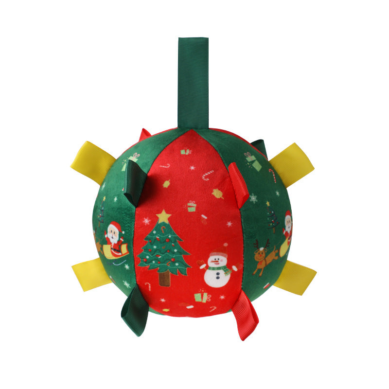 Christmas-Themed Dog Toy Ball