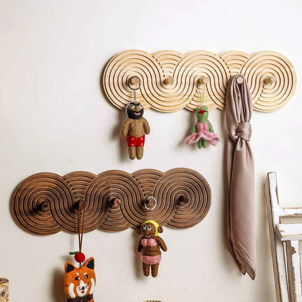 Bohemian Spiral Wood Wall Hanging Decor