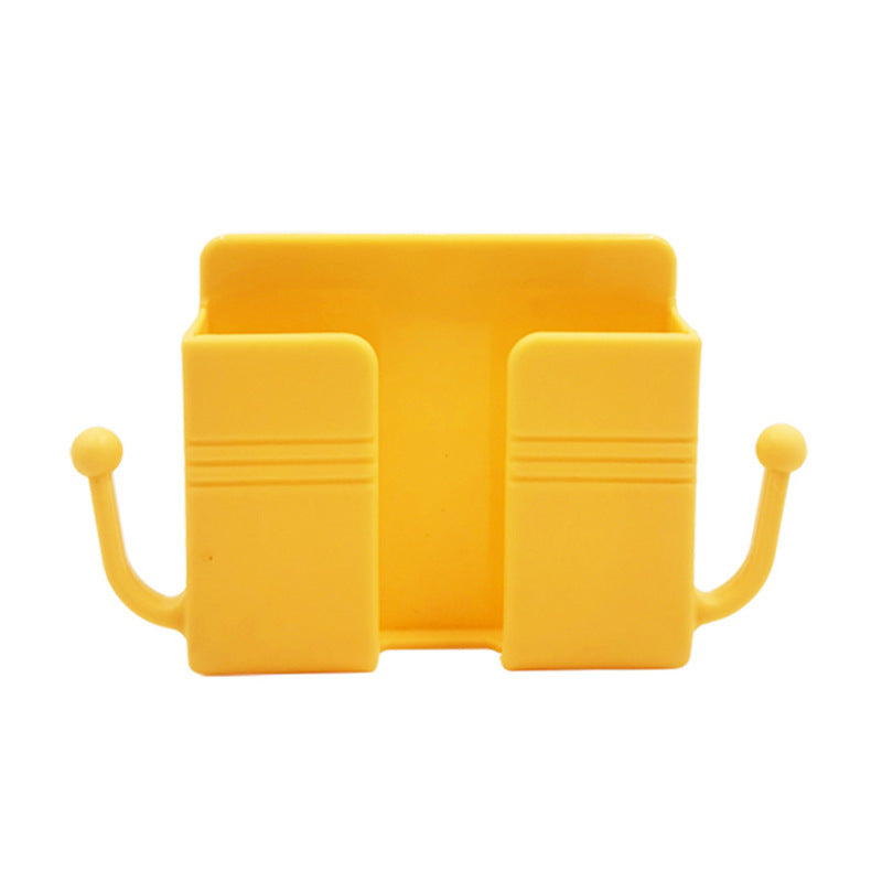 Wall-mounted adhesive no-drill phone holder