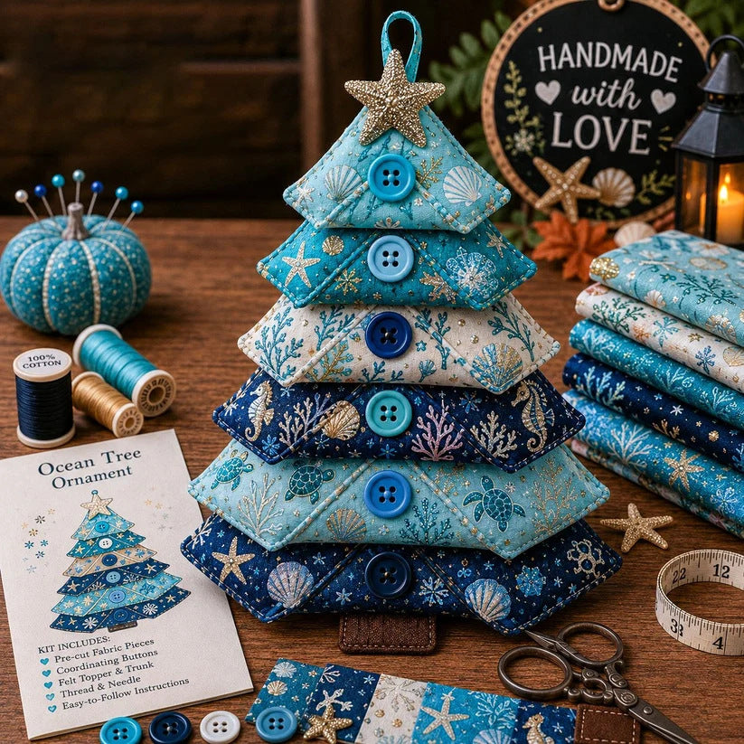 Layered Fabric Ornament DIY Sewing Kit