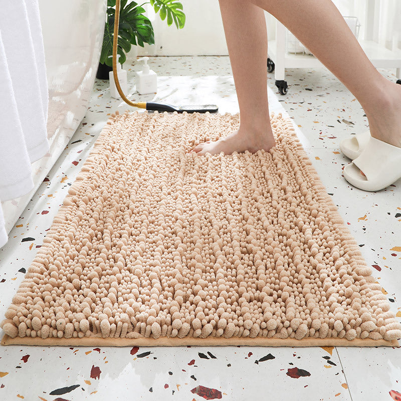 Thick Absorbent Chenille Bath Mat Non Slip Long Pile Home Floor Rug Machine Washable