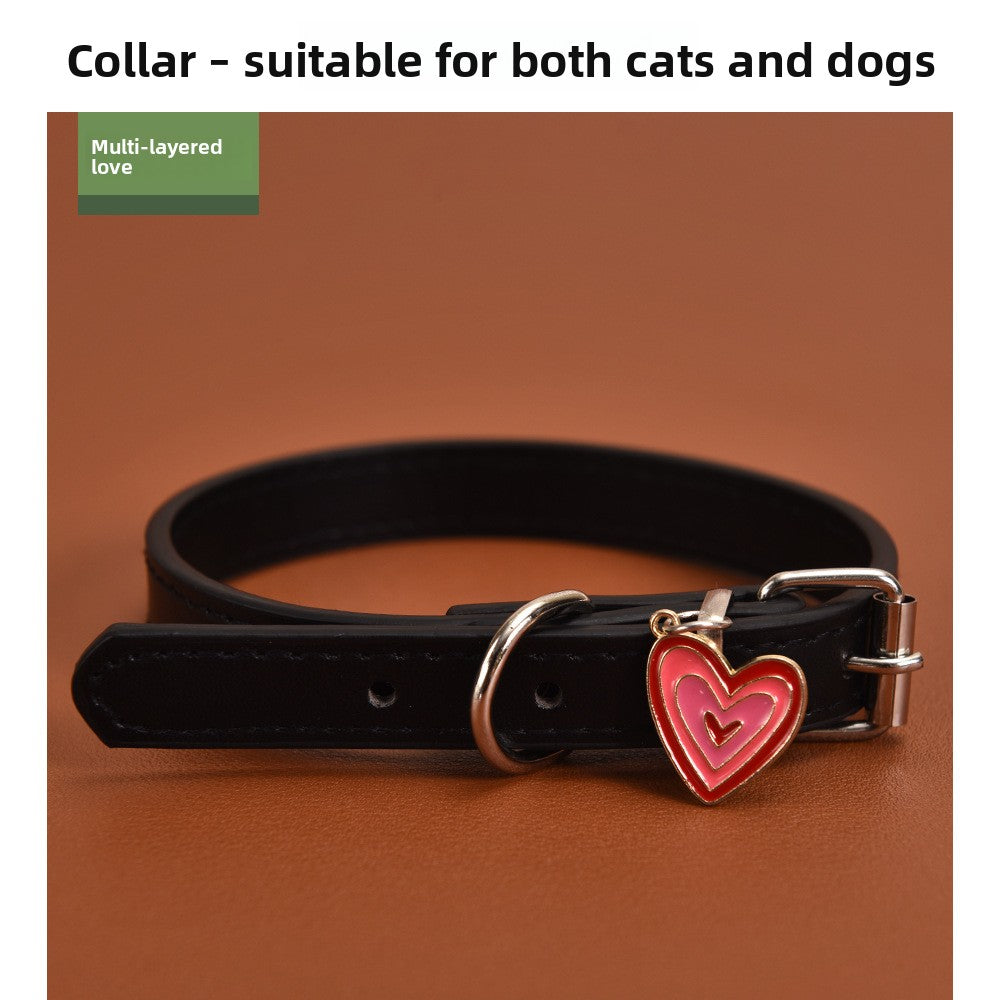 Halloween Pumpkin Lantern Pu Leather Dog Collar