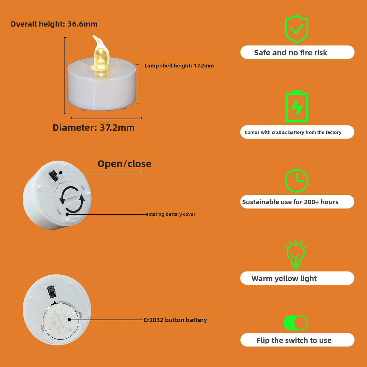 LED Electronic Tea Light Candles