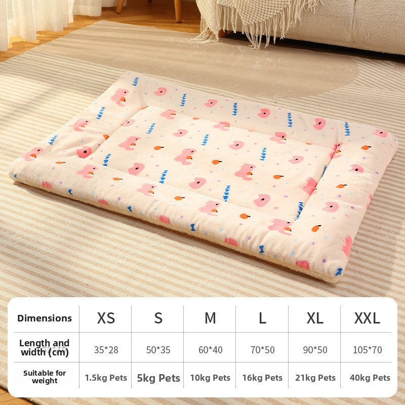 All-Season Soft Suede Pet Blanket with Cute Patterns