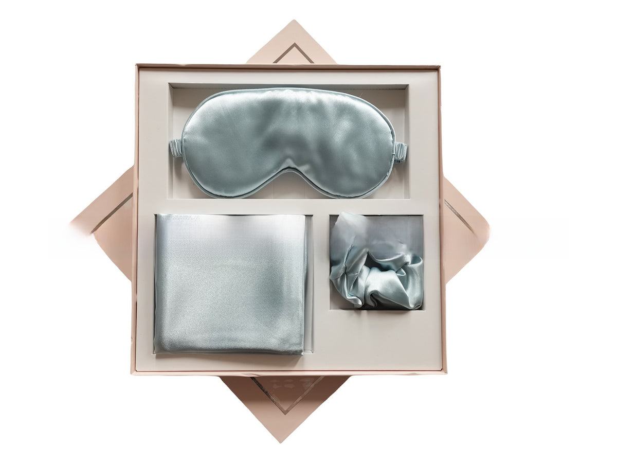 Silk-like four-piece sleep eye mask set